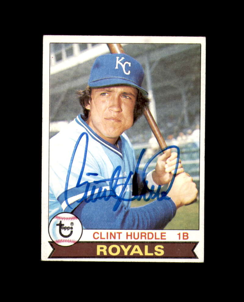 Clint Hurdle Signed 1979 Topps Kansas City Royals Autograph