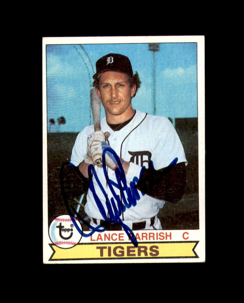 Lance Parrish Signed 1979 Topps Detroit Tigers Autograph