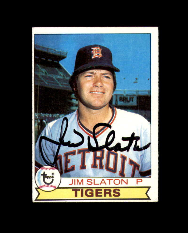 Jim Slaton Signed 1979 Topps Detroit Tigers Autograph