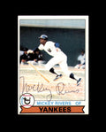 Mickey Rivers Signed 1979 Topps New York Yankees Autograph