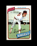 Don Aase Signed 1980 Topps California Angels Autograph