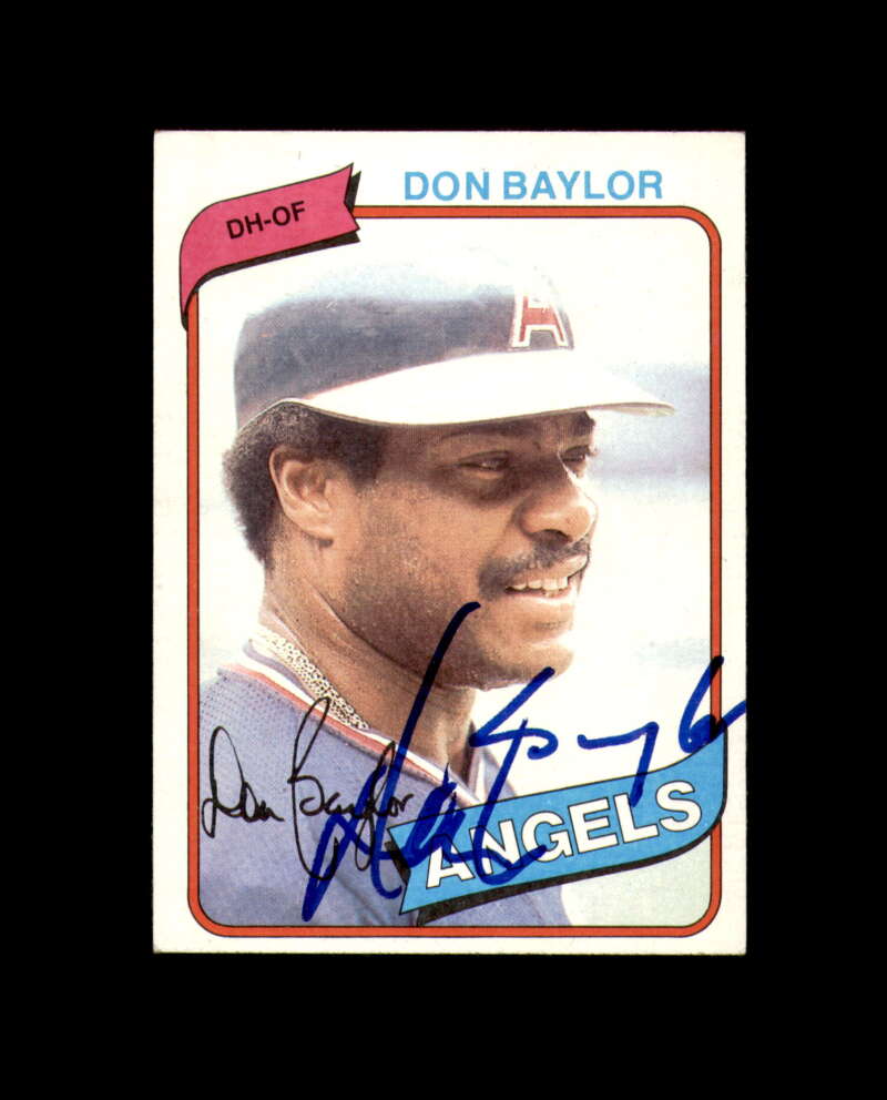 Don Baylor Signed 1980 Topps California Angels Autograph