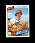 Randy Niemann Signed 1980 Topps Houston Astros Autograph