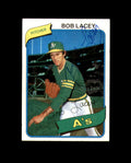 Bob Lacey Signed 1980 Topps Oakland Athletics Autograph