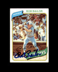 Bob Bailor Signed 1980 Topps Toronto Blue Jays Autograph