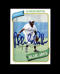 Alfredo Griffin Signed 1980 Topps Toronto Blue Jays Autograph