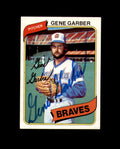 Gene Garber Signed 1980 Topps Atlanta Braves Autographed