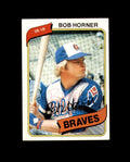 Bob Horner Signed 1980 Topps Atlanta Braves Autographed