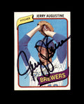 Jerry Augustine Signed 1980 Topps Milwaukee Autograph