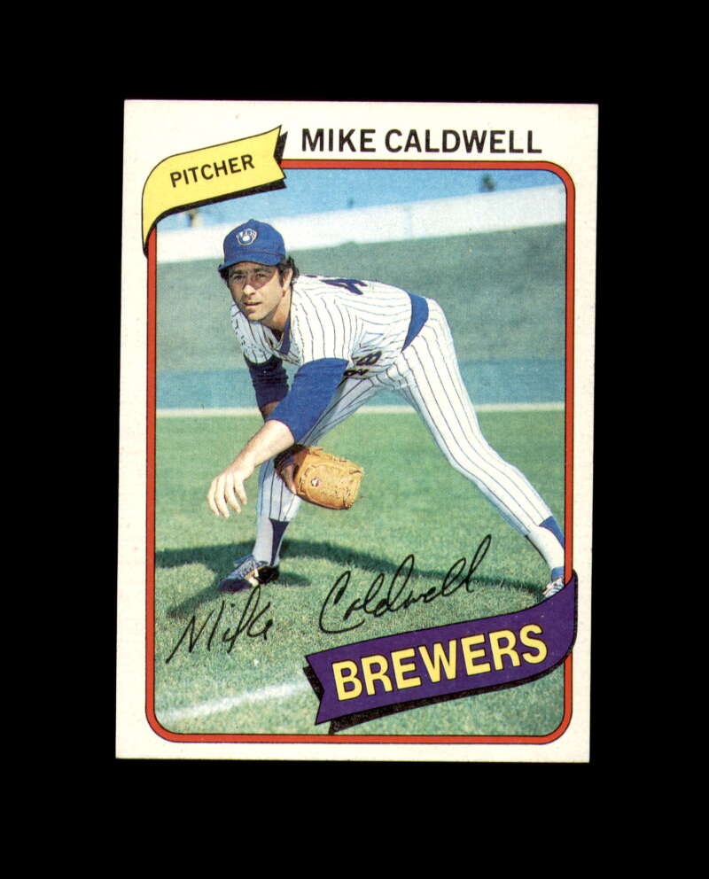 Mike Caldwell Signed 1980 Topps Milwaukee Autograph