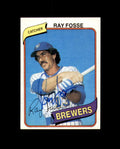 Ray Fosse Signed 1980 Topps Milwaukee Autograph