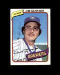 Jim Gantner Signed 1980 Topps Milwaukee Autograph
