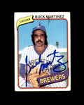 Buck Martinez Signed 1980 Topps Milwaukee Autograph