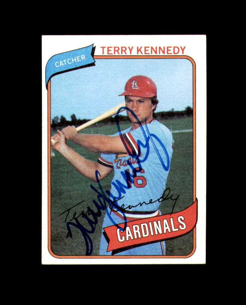 Terry Kennedy Signed 1980 Topps St. Louis Cardinals Autograph