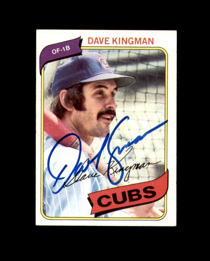 Dave Kingman Signed 1980 Topps Chicago Cubs Autograph