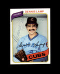 Dennis Lamp Signed 1980 Topps Chicago Cubs Autograph