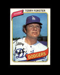 Terry Forster Signed 1980 Topps Los Angeles Dodgers Autograph