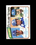 Mickey Hatcher Signed 1980 Topps Future Stars Los Angeles Dodgers Autograph