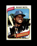 Manny Mota Signed 1980 Topps Los Angeles Dodgers Autograph