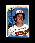 Scott Sanderson Signed 1980 Topps Montreal Expos Autograph