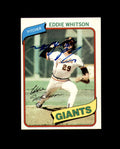 Eddie Whitson Signed 1980 Topps San Francisco Giants Autograph