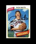 Rick Waits Signed 1980 Topps Cleveland Autograph