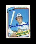 Tom Paciorek Signed 1980 Topps Seattle Mariners Autograph