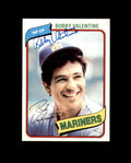 Bobby Valentine Signed 1980 Topps Seattle Mariners Autograph