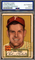 Robin Roberts PSA DNA Vintage Signed 1952 Topps Autograph