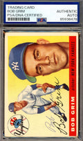 Bob Grim PSA DNA Vintage Signed 1955 Topps Autograph Yankees