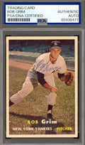 Bob Grim PSA DNA Signed 1957 Topps Autograph Yankees