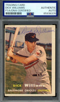 Dick Williams PSA DNA Vintage Signed 1957 Topps Autograph