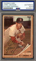 Larry Jackson PSA DNA Signed 1962 Topps Autograph Cardinals