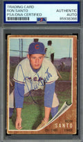 Ron Santo PSA DNA Vintage Signed 1962 Topps Autograph Cubs