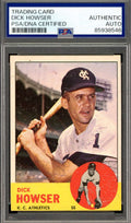 Dick Howser PSA DNA Vintage Signed 1963 Topps Autograph