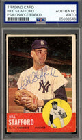 Bill Stafford PSA DNA Signed 1963 Topps Autograph Yankees
