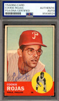 Cookie Rojas PSA DNA Signed 1963 Topps Rookie Autograph