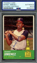 Manny Jimenez PSA DNA Autographed 1963 Topps Signed