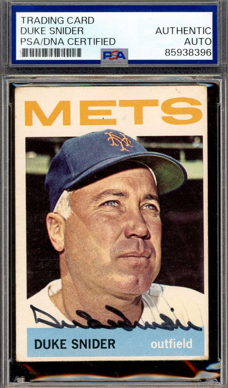 Duke Snider PSA DNA Signed 1964 Topps Autograph