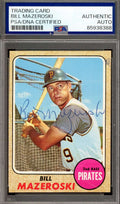 Bill Mazeroski PSA DNA Vintage Signed 1968 Topps Autograph Pirates