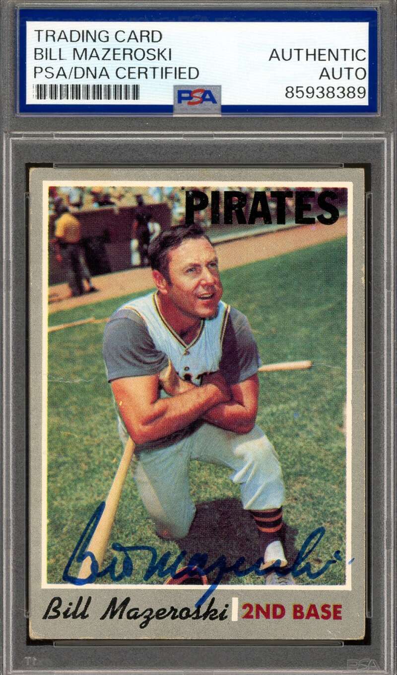 Bill Mazeroski PSA DNA Vintage Signed 1970 Topps Autograph Pirates