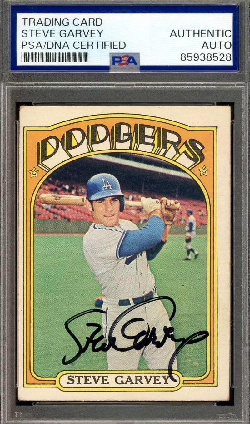 Steve Garvey PSA DNA Vintage Signed 1972 Topps Autograph