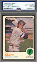Tony Oliva PSA DNA Vintage Signed 1973 Topps Autograph Twins