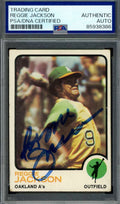 Reggie Jackson PSA DNA JSA Vintage Signed 1973 Topps Autograph