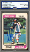 Nolan Ryan PSA DNA Vintage Signed 1974 Topps Autograph