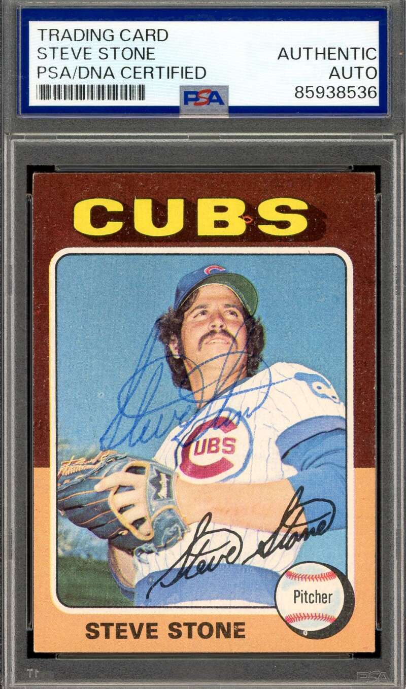 Steve Stone PSA DNA Vintage Signed 1975 Topps Autograph Cubs