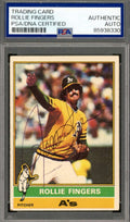 Rollie Fingers PSA DNA Vintage Signed 1976 Topps Autograph