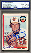 Jim Palmer PSA DNA Signed 1978 Topps Autograph Orioles
