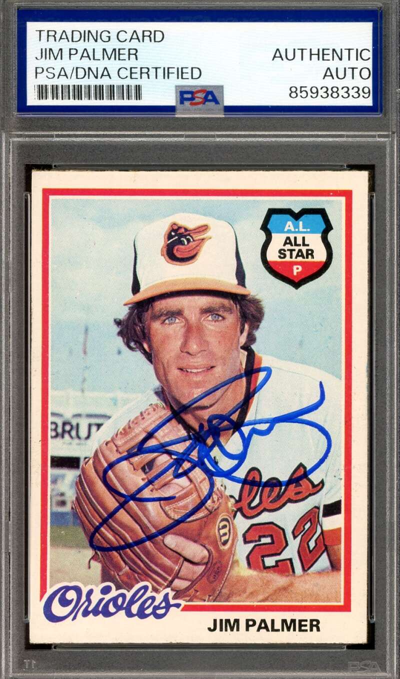 Jim Palmer PSA DNA Signed 1978 Topps Autograph Orioles