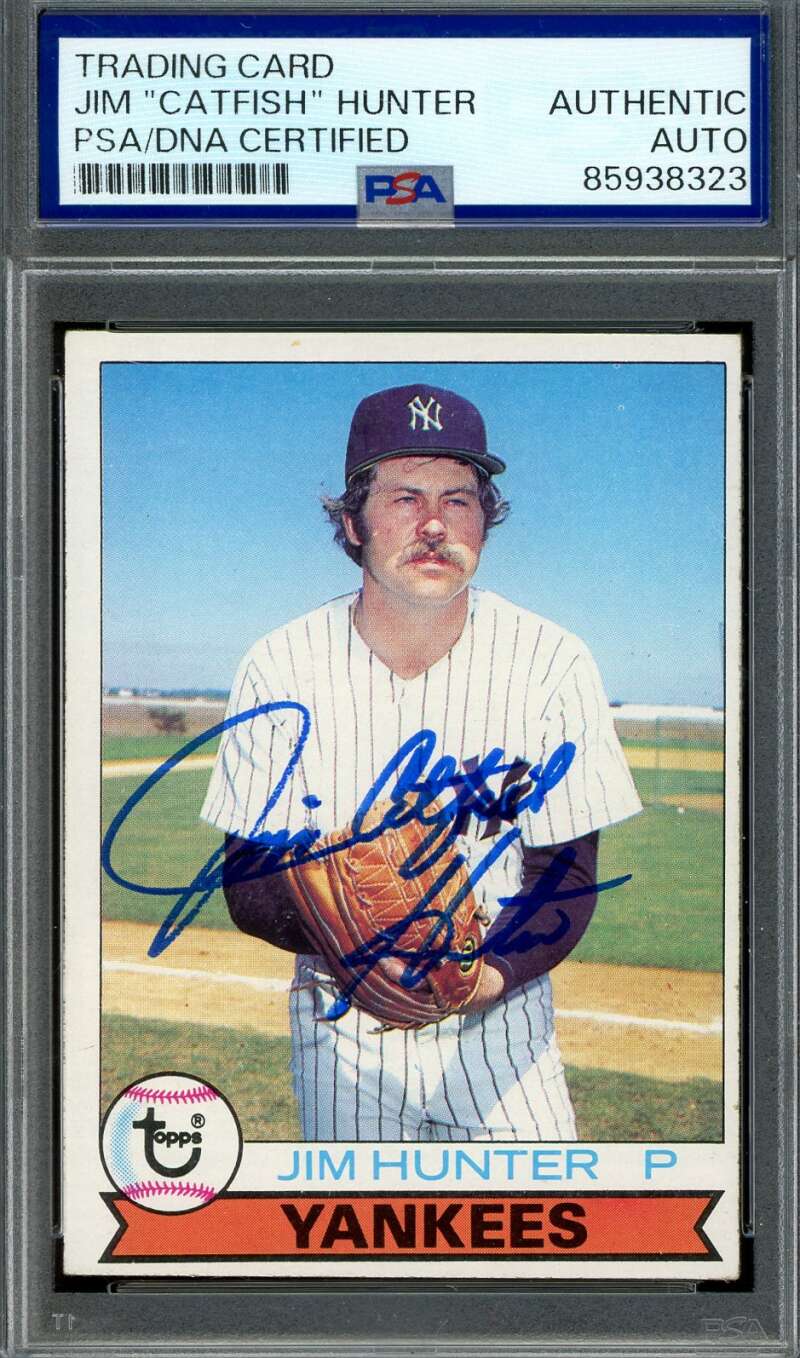 Jim Catfish Hunter PSA DNA Signed 1979 Topps Autograph Yankees